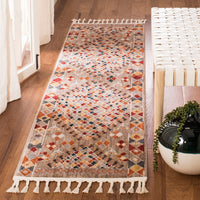 Safavieh Farmhouse Fmh852E Taupe / Navy Bohemian Area Rug