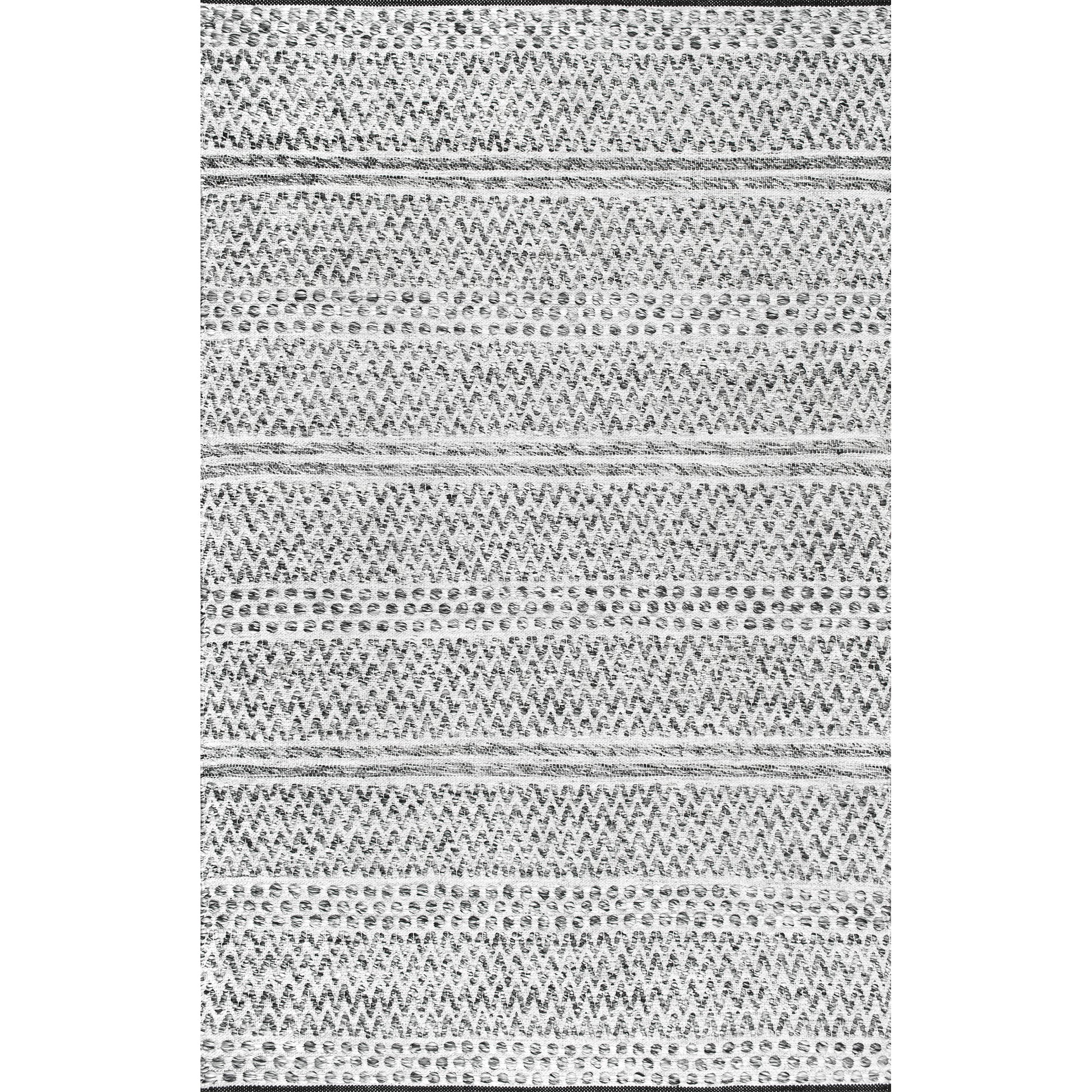 Nuloom Natosha Chevron Nna3586A Silver Area Rug