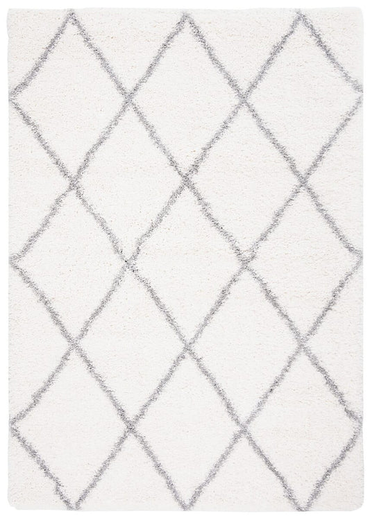 Safavieh Fontana Shag Fnt815A Cream / Grey Shag Area Rug