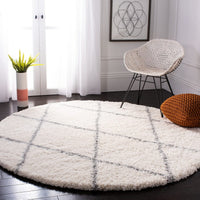 Safavieh Fontana Shag Fnt815A Cream / Grey Shag Area Rug