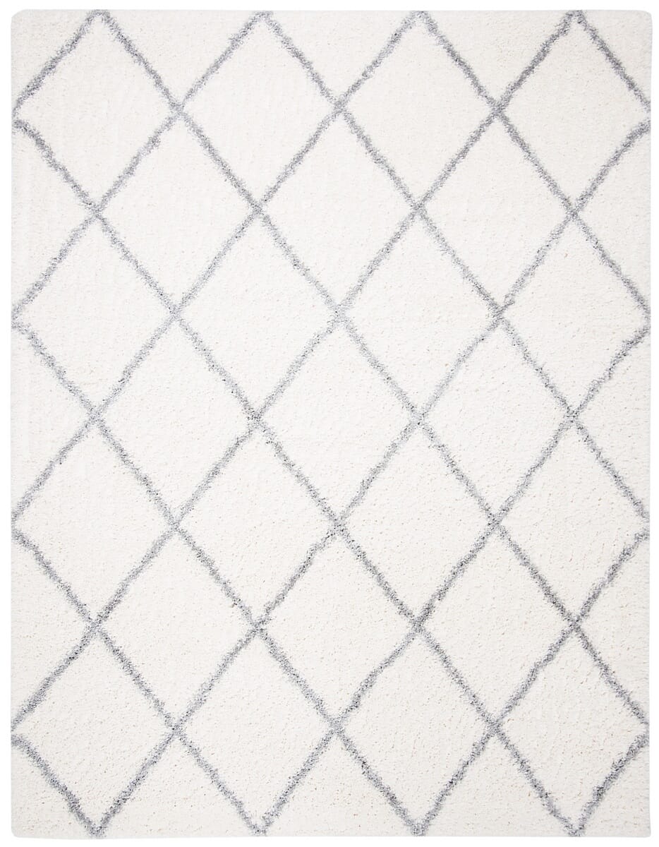 Safavieh Fontana Shag Fnt815A Cream / Grey Shag Area Rug