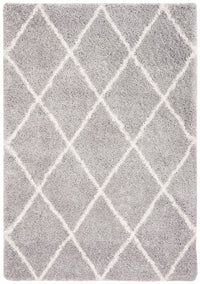 Safavieh Fontana Shag Fnt815G Grey / Cream Shag Area Rug