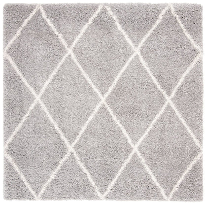 Safavieh Fontana Shag Fnt815G Grey / Cream Shag Area Rug