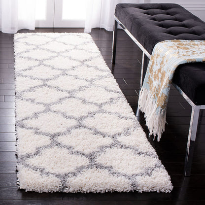 Safavieh Fontana Shag Fnt818A Cream / Grey Shag Area Rug