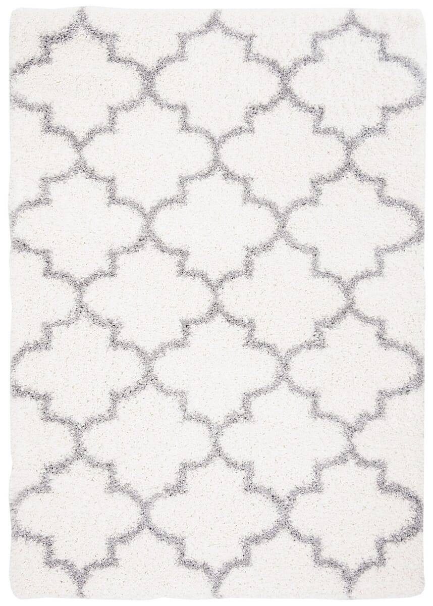 Safavieh Fontana Shag Fnt818A Cream / Grey Shag Area Rug