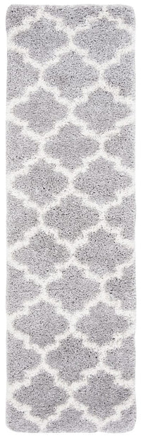 Safavieh Fontana Shag Fnt818G Grey / Cream Shag Area Rug