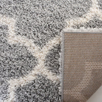 Safavieh Fontana Shag Fnt818G Grey / Cream Shag Area Rug