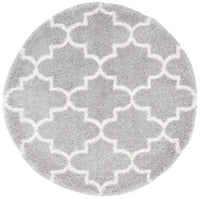 Safavieh Fontana Shag Fnt818G Grey / Cream Shag Area Rug