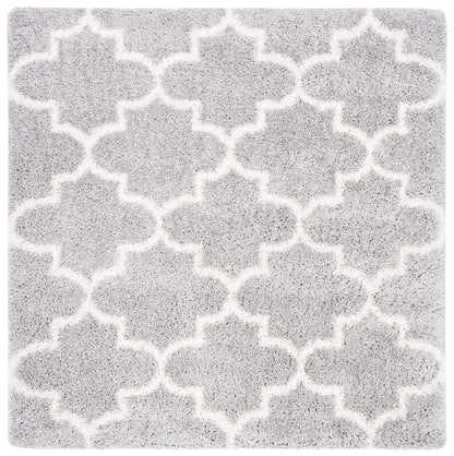 Safavieh Fontana Shag Fnt818G Grey / Cream Shag Area Rug