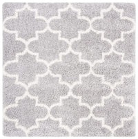 Safavieh Fontana Shag Fnt818G Grey / Cream Shag Area Rug