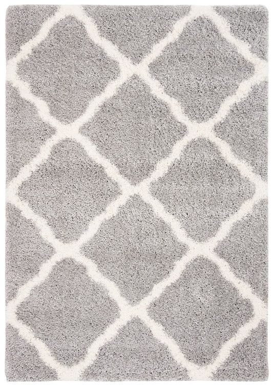 Safavieh Fontana Shag Fnt821G Grey / Cream Shag Area Rug