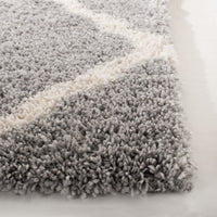 Safavieh Fontana Shag Fnt821G Grey / Cream Shag Area Rug