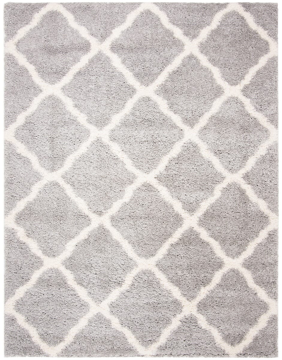 Safavieh Fontana Shag Fnt821G Grey / Cream Shag Area Rug