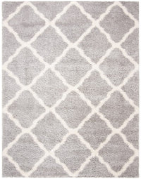 Safavieh Fontana Shag Fnt821G Grey / Cream Shag Area Rug