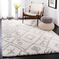 Safavieh Fontana Shag Fnt836A Cream / Grey Moroccan Area Rug