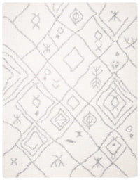 Safavieh Fontana Shag Fnt836A Cream / Grey Moroccan Area Rug