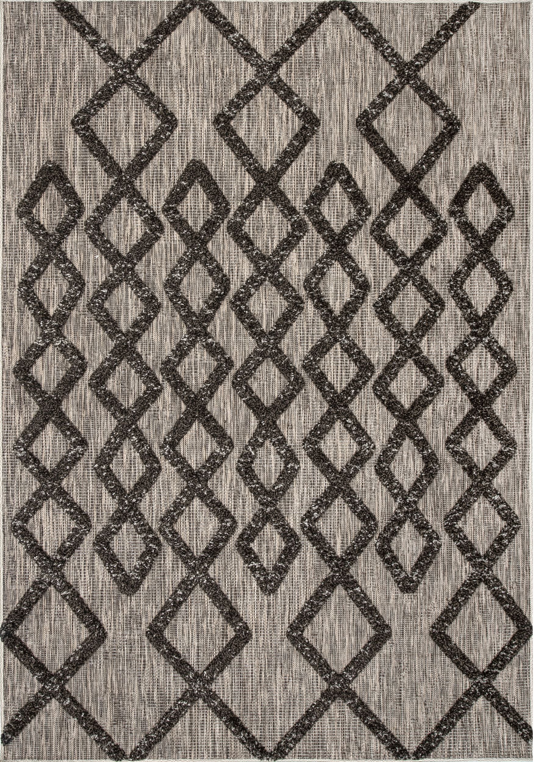 Nuloom Elianna Raised Pendant Nel1391A Brown Area Rug