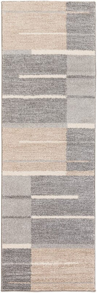 Surya Fowler Fow-1000 Medium Gray, Taupe, Light Gray Geometric Area Rug