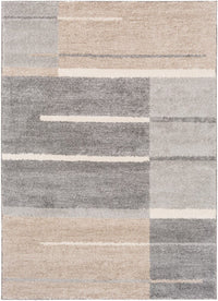 Surya Fowler Fow-1000 Medium Gray, Taupe, Light Gray Geometric Area Rug