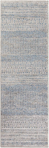 Surya Fowler Fow-1006 Medium Gray, Bright Blue, Black Rugs.