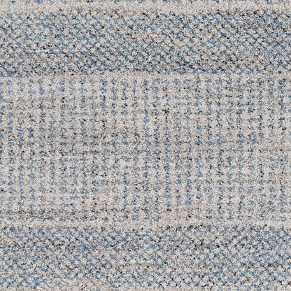 Surya Fowler Fow-1006 Medium Gray, Bright Blue, Black Area Rug