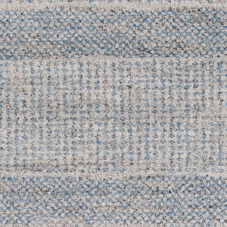 Surya Fowler Fow-1006 Medium Gray, Bright Blue, Black Rugs.