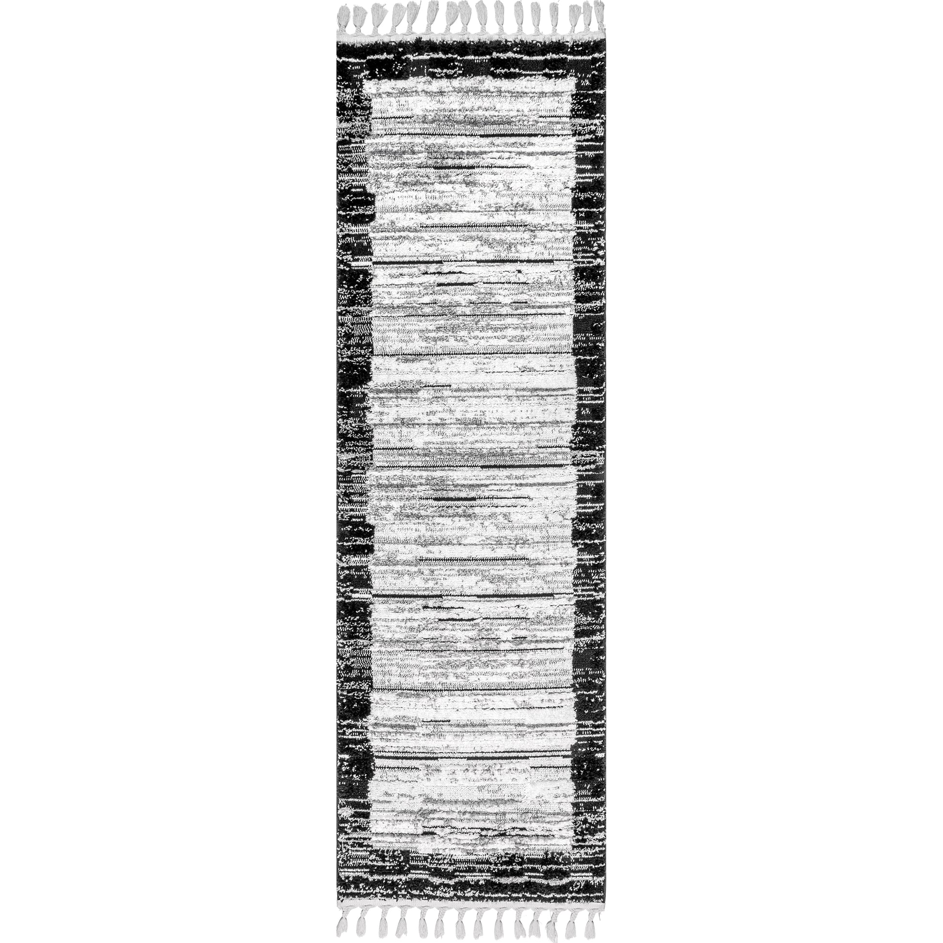 Nuloom Carla Bordered Nca2343A Black Area Rug