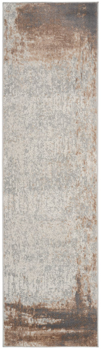 Nourison Elation Etn07 Grey Ivory Area Rug