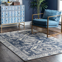 Nuloom Aztec Sahiry Naz2834B Navy Area Rug