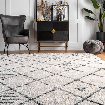 Nuloom Lucie Trellis Nlu1363A Beige Area Rug