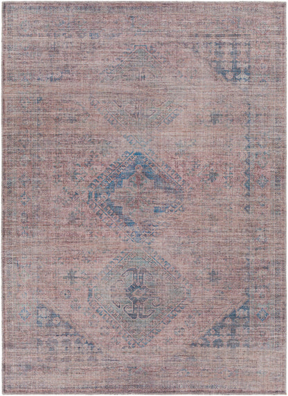 Surya Farrell Frl-2302 Blue, Burgandy, Tan, Light Beige Area Rug