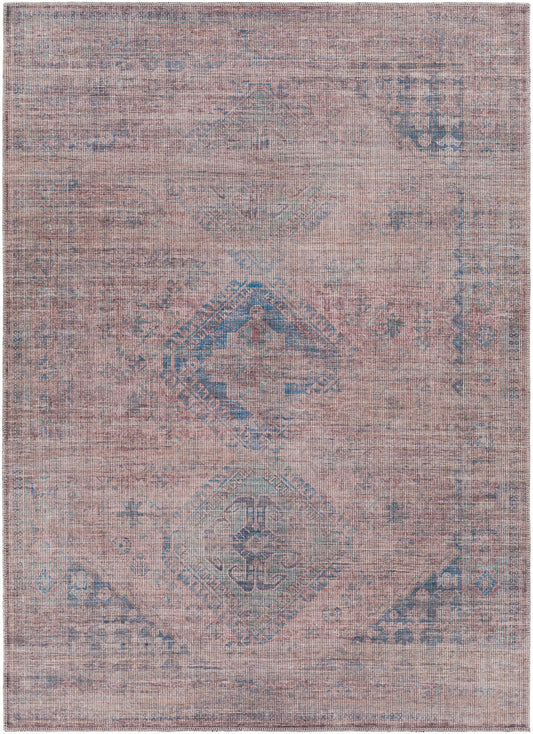 Surya Farrell Frl-2302 Blue, Burgandy, Tan, Light Beige Area Rug