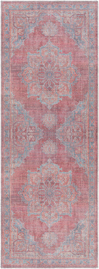 Surya Farrell Frl-2304 Blue, Burgandy, Peach, Light Beige Area Rug