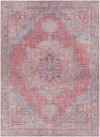 Surya Farrell Frl-2304 Blue, Burgandy, Peach, Light Beige Area Rug