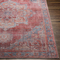 Surya Farrell Frl-2304 Blue, Burgandy, Peach, Light Beige Area Rug