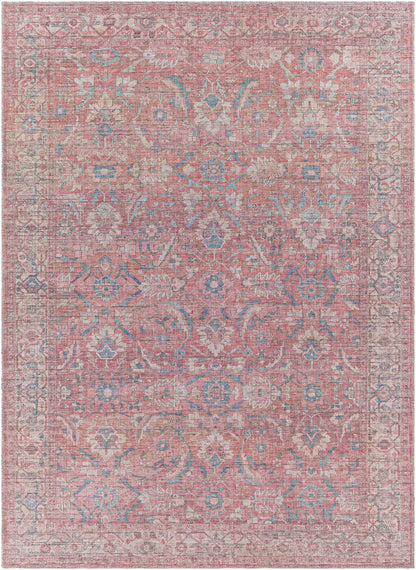 Surya Farrell Frl-2307 Red, Blue, Grass Green, Wheat Area Rug