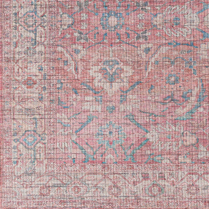 Surya Farrell Frl-2307 Red, Blue, Grass Green, Wheat Area Rug