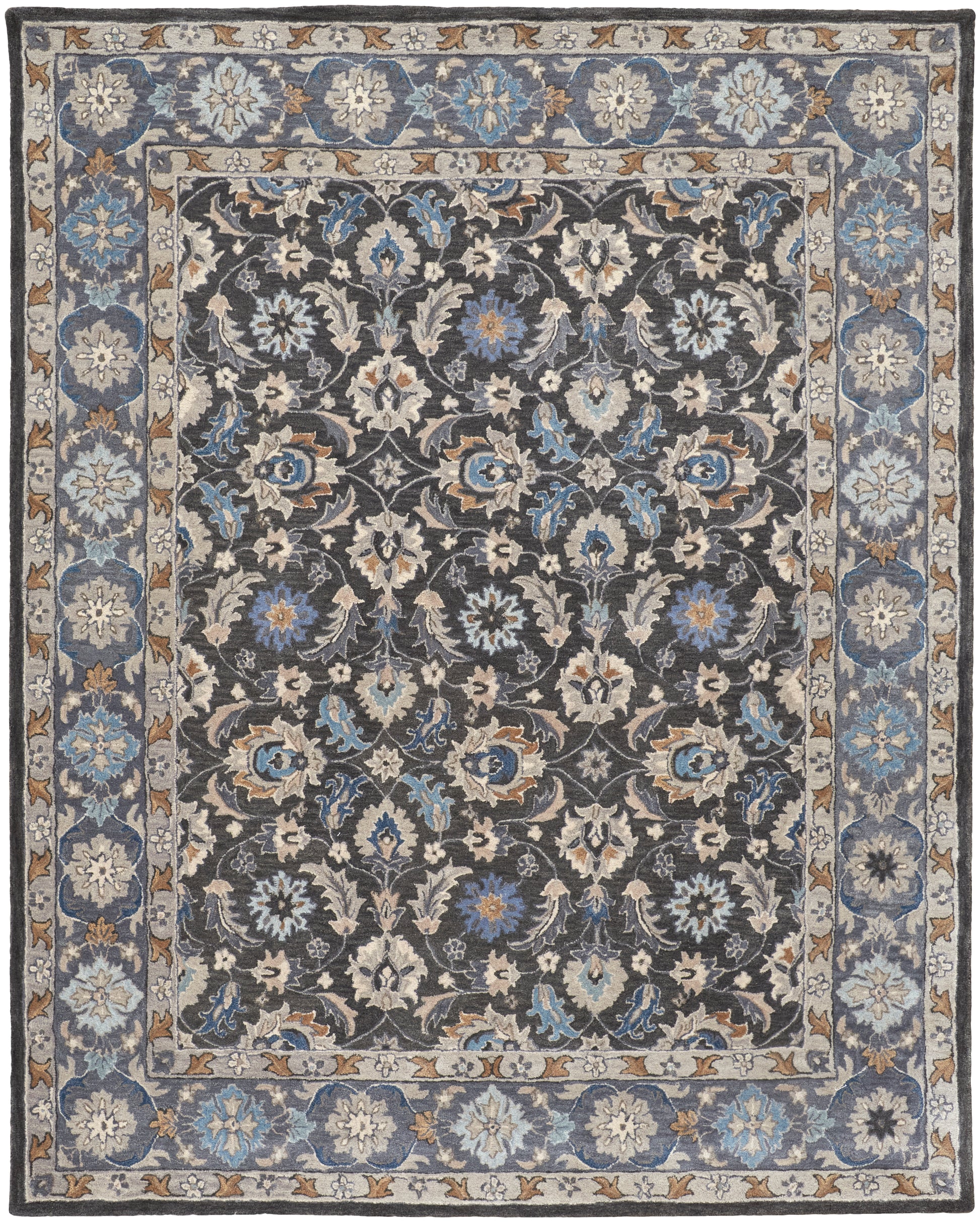 Feizy Rylan 8643F Charcoal Area Rug