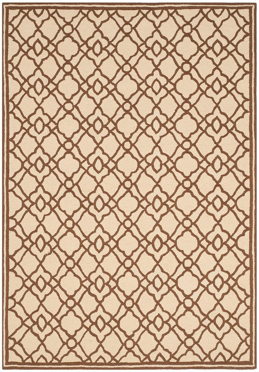 Safavieh Four Seasons Frs396A Ivory / Dark Brown Geometric Area Rug