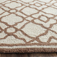 Safavieh Four Seasons Frs396A Ivory / Dark Brown Geometric Area Rug