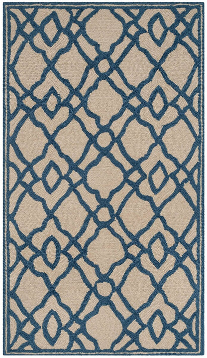 Safavieh Four Seasons Frs396C Ivory / Blue Geometric Area Rug