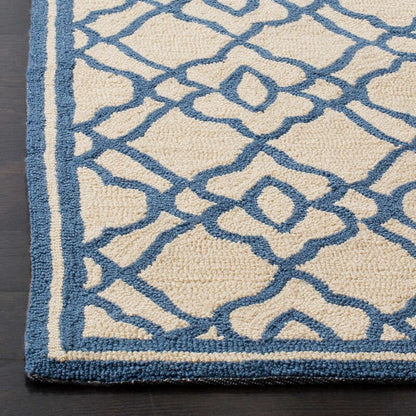 Safavieh Four Seasons Frs396C Ivory / Blue Geometric Area Rug