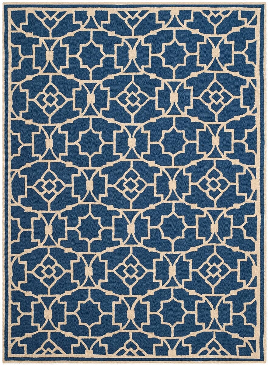 Safavieh Four Seasons Frs397B Navy / Ivory Geometric Area Rug