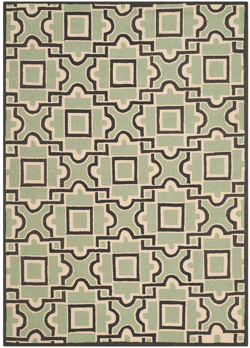 Safavieh Four Seasons Frs398A Spa / Dark Brown Geometric Area Rug