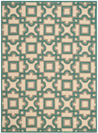 Safavieh Four Seasons Frs398B Ivory / Aqua Geometric Area Rug