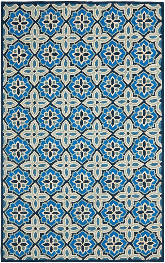 Safavieh Four Seasons Frs414D Blue Damask Area Rug