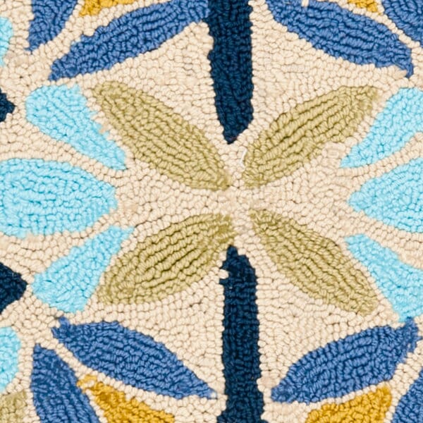 Safavieh Four Seasons Frs449A Tan / Blue Damask Area Rug