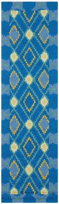 Safavieh Four Seasons Frs455D Indigo / Yellow Damask Area Rug