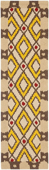 Safavieh Four Seasons Frs455E Beige / Yellow Damask Area Rug