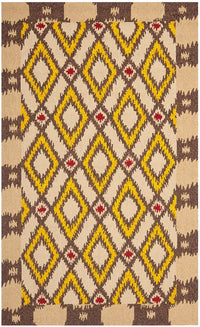 Safavieh Four Seasons Frs455E Beige / Yellow Damask Area Rug